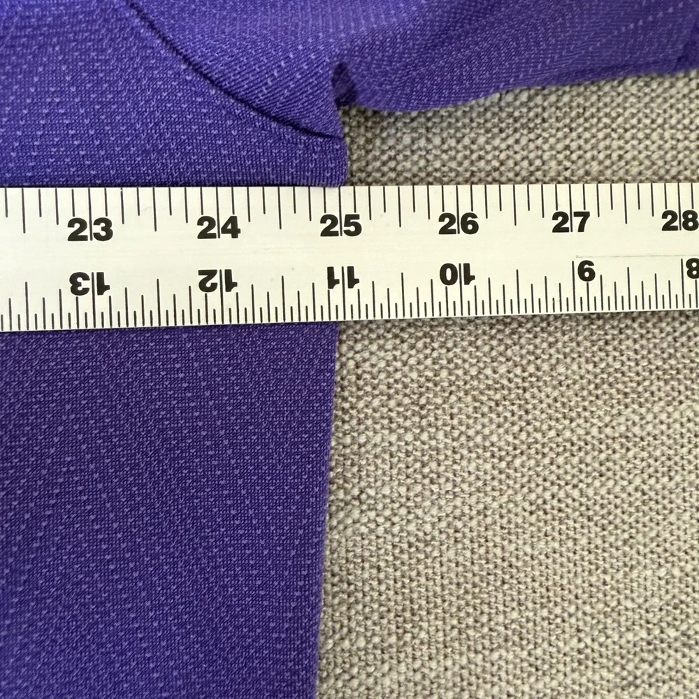 Nike Polo Shirt Mens XL Purple LSU Tigers Dri-FIT Short Sleeve Athletic Golf